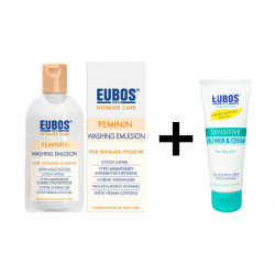 Eubos Lotion Καθαρισμού  για την Ευαίσθητη Περιοχή 200ml+Κρέμα Shower&Cream 100ml. Promo