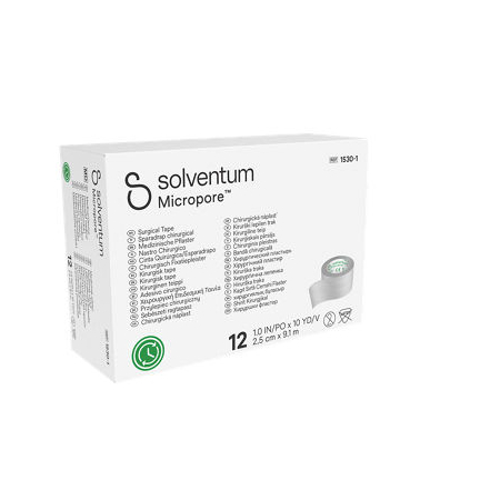 ΤΑΙΝΙΑ SOLVENTUM™ MICROPORE™ χάρτινη 2,5cm x 9,14m. (12τεμ.) κωδ.: 1530-1