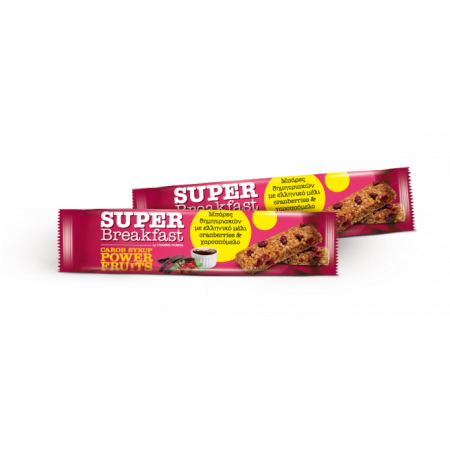 SUPER BREAKFAST ΜΠΑΡΕΣ ΒΡΩΜΗΣ ΜΕ POWER FRUITS 25gr