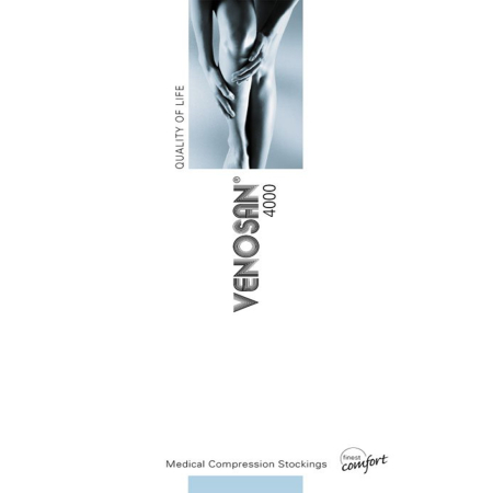 Συμπιεστικές κάλτσες VENOSAN 4000 ΚΛ.II AD SMALL SHORT BLACK  OPEN  SN 42021