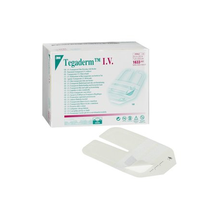 3M™ TEGADERM I.V. 7cm x 8,5cm. (100TEM)  1633