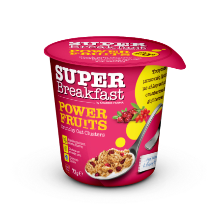 SUPER BREAKFAST CUP ΒΡΩΜΗΣ ΜΕ POWER FRUITS 72gr