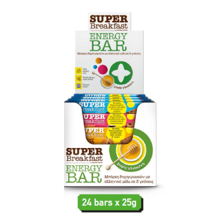 SUPER BREAKFAST ΜΠΑΡΕΣ MIX STAND FOR PHARMACIES (24 x 25gr)