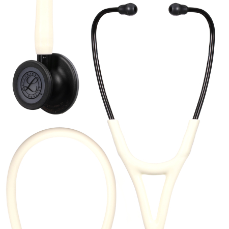 Στηθοσκόπιο 3M™ Littmann® Cardiology IV™, Black Matte Chestpiece, Alabaster Satin Finish 6186C